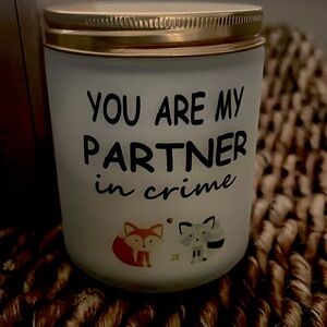 Enjoy The Good Times “You Are My Partner In Crime” Delicate Aroma Scented Candle